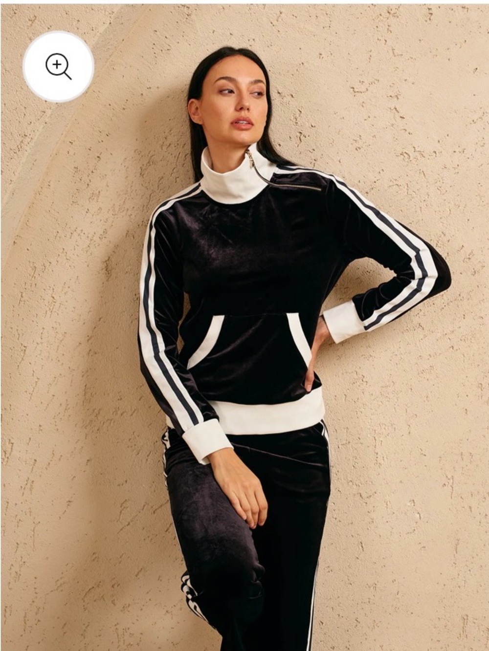 Acegolfs Black & White velvet  Track Joggers - Women's Track Pants